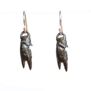 Cherry Hill Beach Wee Crab Claw Earrings - Donna Hiebert Artist