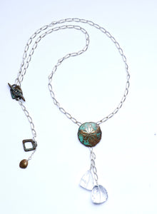 Sand Dollar Drop Necklace - Donna Hiebert Artist