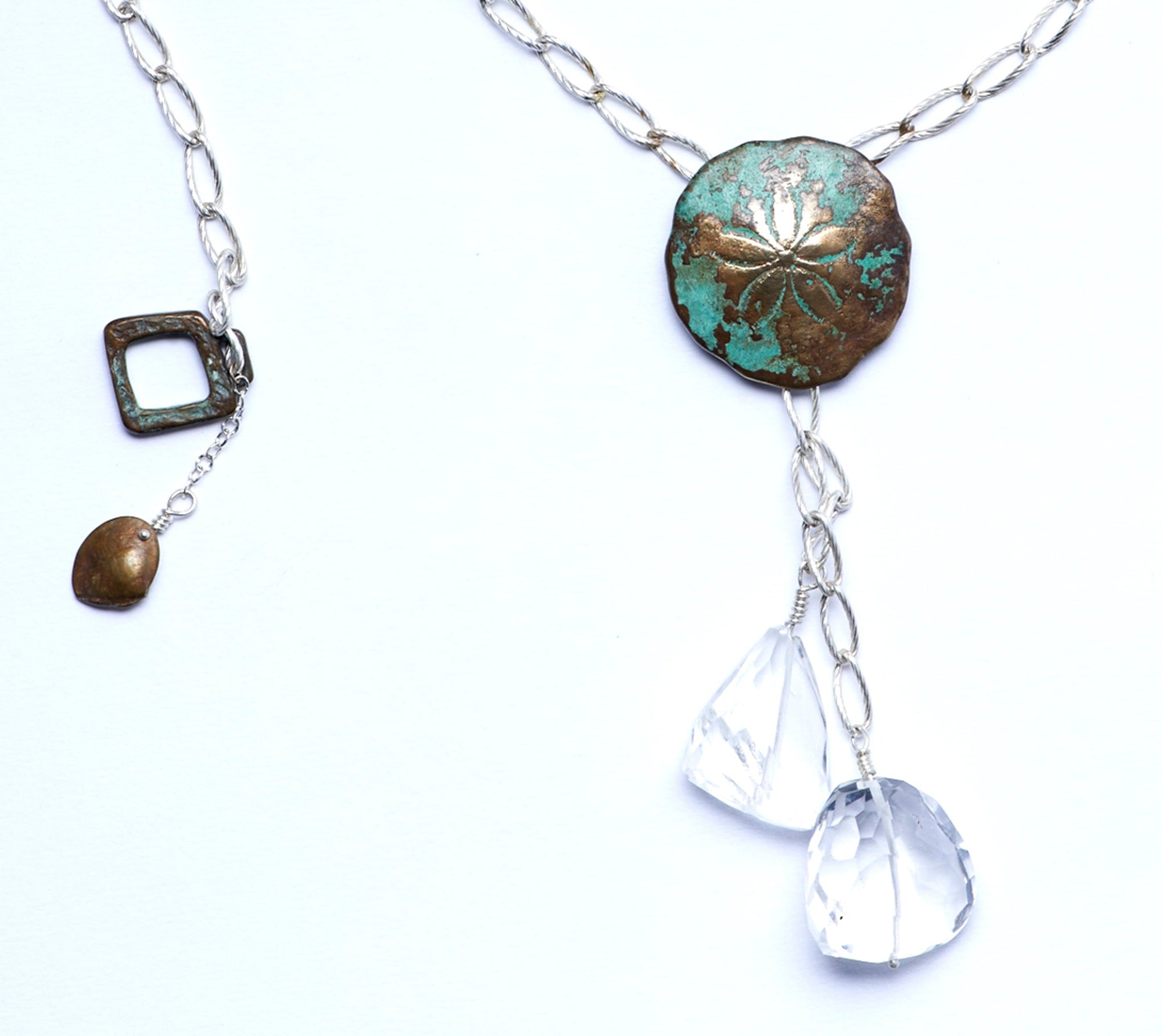 Sand Dollar Drop Necklace - Donna Hiebert Artist